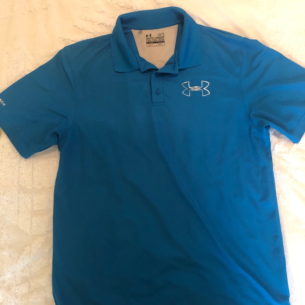 Under Armour blue polo shirt XL
